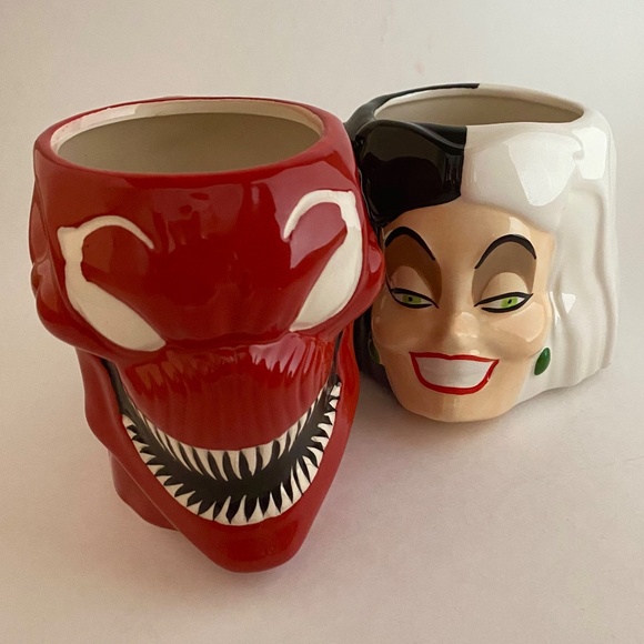 Marvel and Disney Ceramic Mugs. Carnage and Cruella.16 oz. Coffee, Tea Cups - Picture 8 of 15
